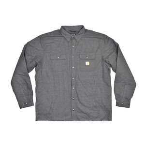 Carhartt Men's Gray Flannel Fleece Lined Jacket Tall Size 2XL Relaxed Fit 105939